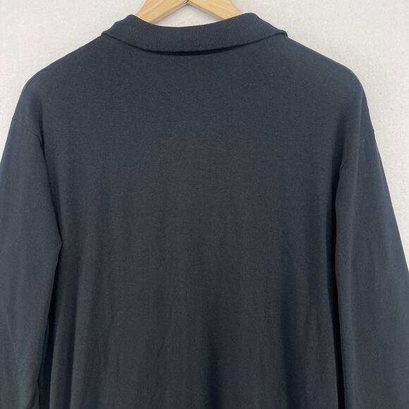 SHOPRITE Shirt L Grocery Supermarket Employee Uniform Long Sleeve Polo Black - Picture 8 of 14